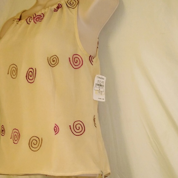 NWT TOCCA Silk Blouse Size 4 High Neck Top - Picture 5 of 6